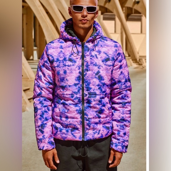 Boohoo man tie dye puffer - Picture 3 of 6